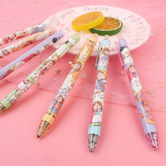 【No.3】: Black Gel Pens Cute Cartoon