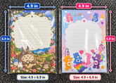【No.39】B6 Cartoon Notepad with Double-Sided Printed Pages (4.9 × 6.9 in) | Thick Paper | Approx. 35 Sheets