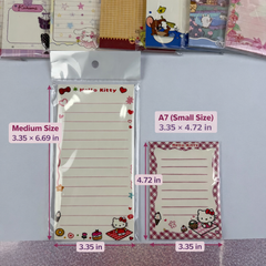 【No.26】: Medium Size Notepads(approx. 3.35 × 6.69 in) around 50 sheets