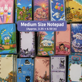 【No.35】:Medium Size Characters Notepad (Approx. 3.35 × 6.50 in) | 30 Sheets