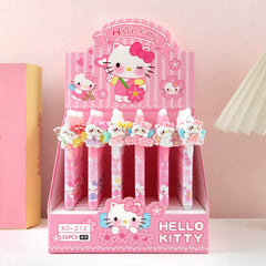 【No.4】:Erasable Pens black and blue gel mix cartoon