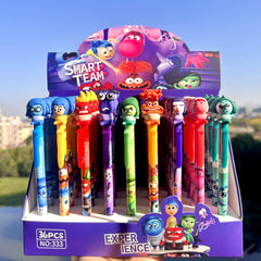 【No.4】:Erasable Pens black and blue gel mix cartoon