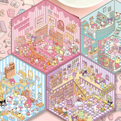 【Bundle Set E】:Chill stickers– Miniature Scenes for Journaling (NO GAMES)