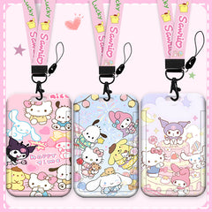 【No.38】:Cartoon ID Card Holder with Lanyard （ 4.33 × 2.76 in）