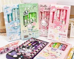 【No.4】:Erasable Pens black and blue gel mix cartoon