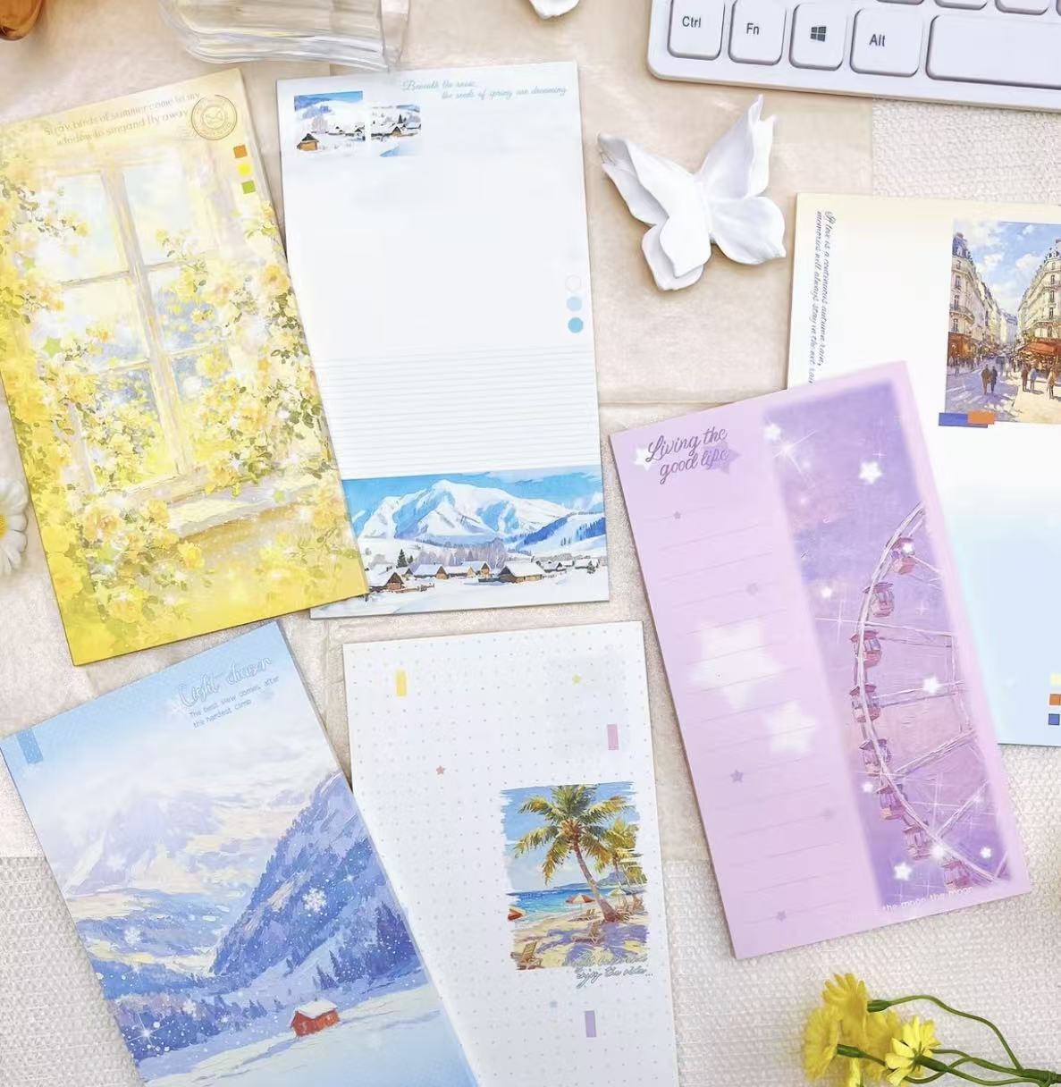 【No.27】: Nature Medium Notepads(approx. 3.65 × 6.69 in)