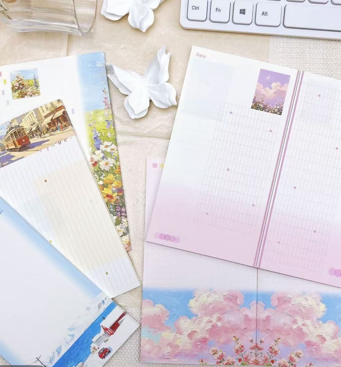 Naturte Notepad 【No.27】: Nature Medium Notepads(approx. 3.65 × 6.69 in) – Anni dream shop