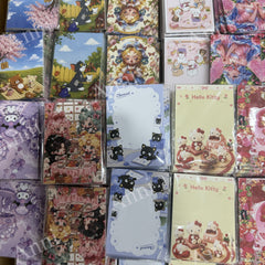 【No.33】:A7 Double-Sided Pictures Small Notepad (Approx. 3.3 × 4.7 in) | Thicker Paper | 40 Sheets |