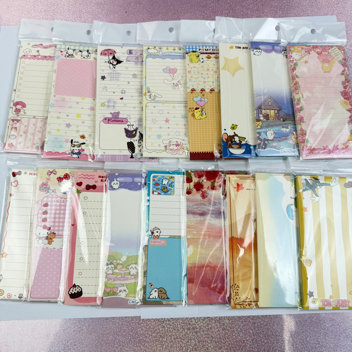 【No.26】: Medium Size Notepads(approx. 3.35 × 6.69 in) around 50 sheets