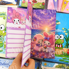 【No.35】:Medium Size Characters Notepad (Approx. 3.35 × 6.50 in) | 30 Sheets
