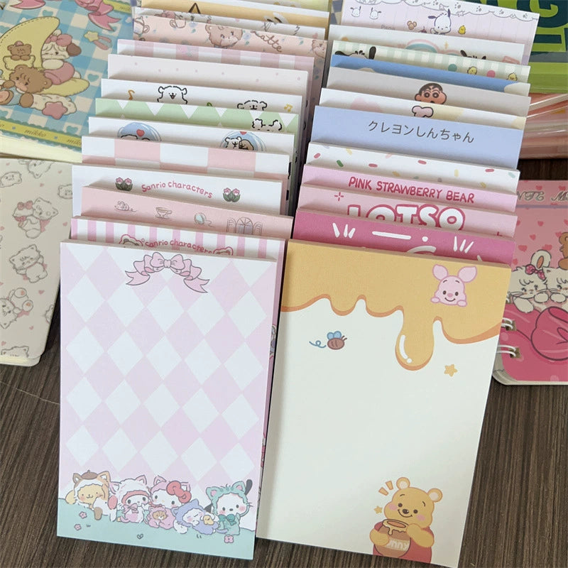 【No.1】:A7 Small Notepad Memo Pad Ideal for Writing（8*12cm）50sheets