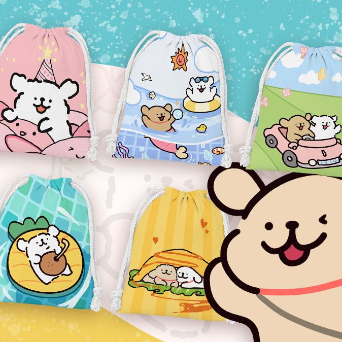 【No.20】:Drawstring Bags（9.8" × 12.6"）