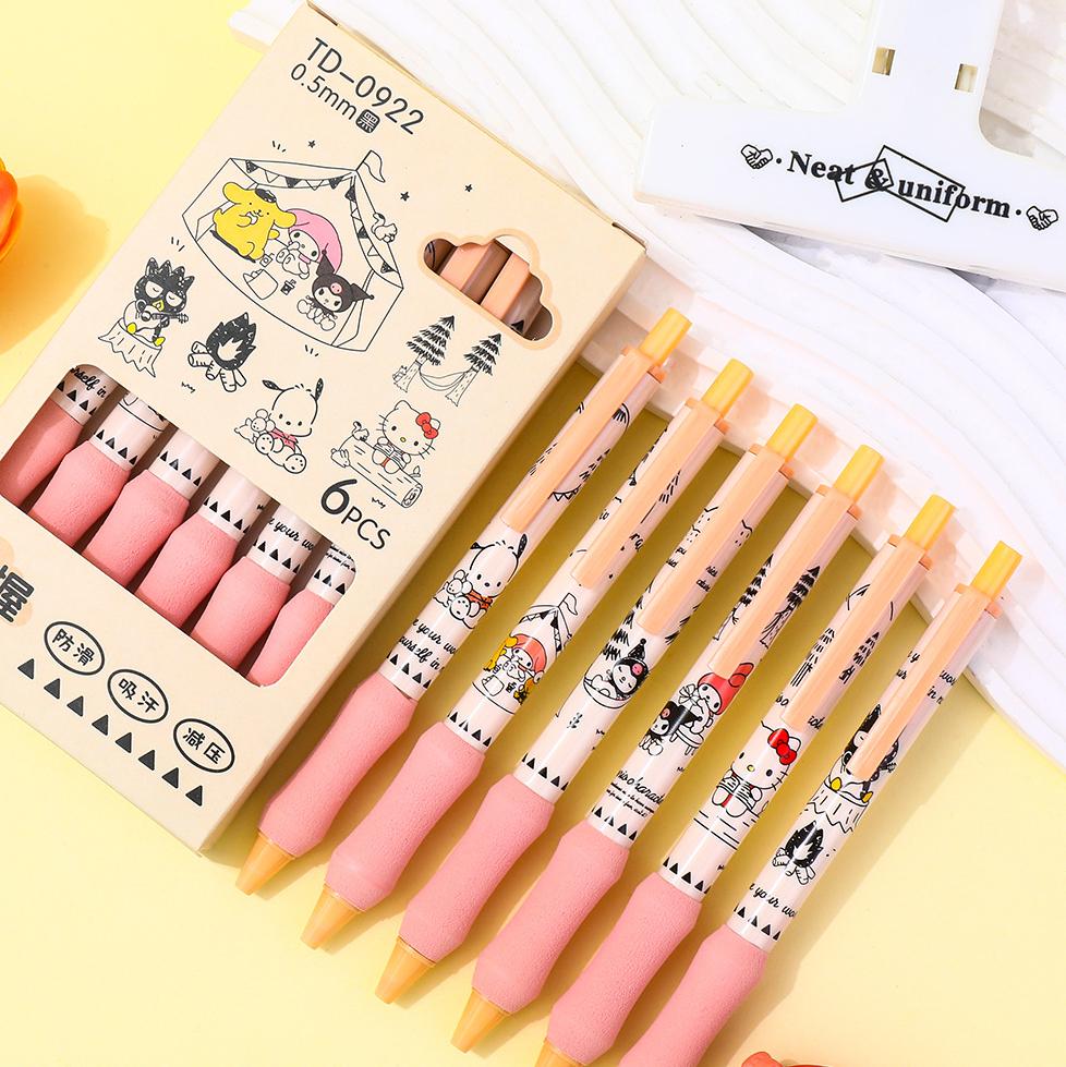 【No.3】: Black Gel Pens Cute Cartoon