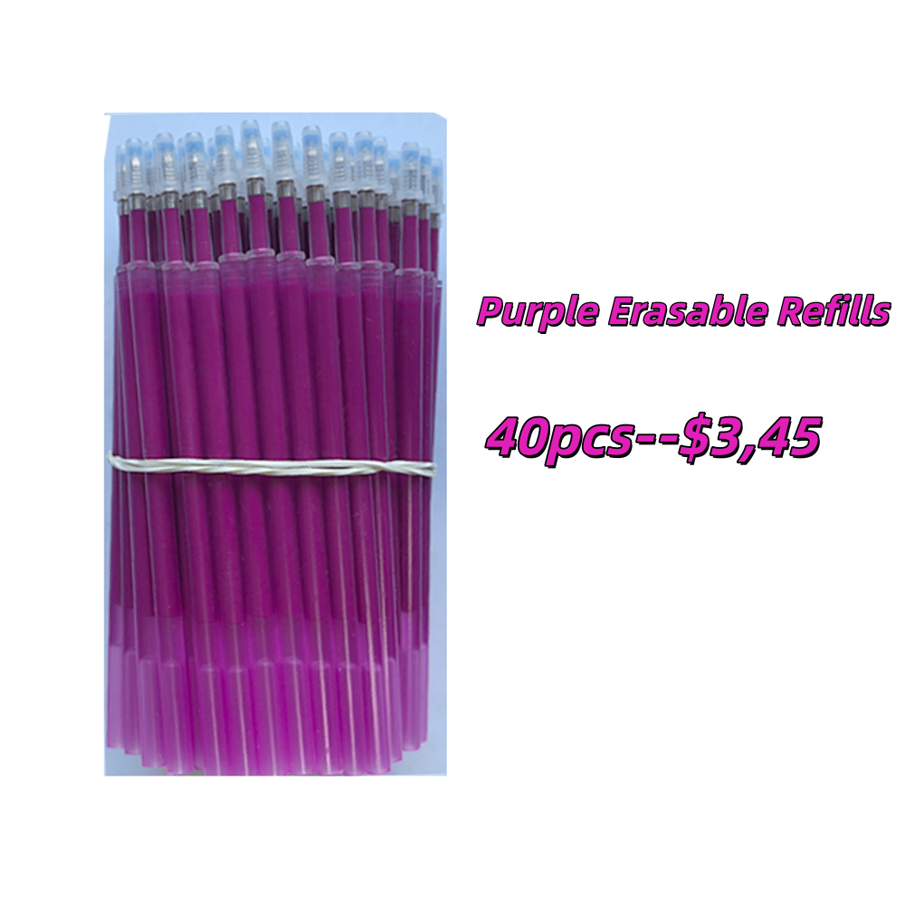【Bundle Set G】:0.5mm Retractable Erasable Pen Refills
