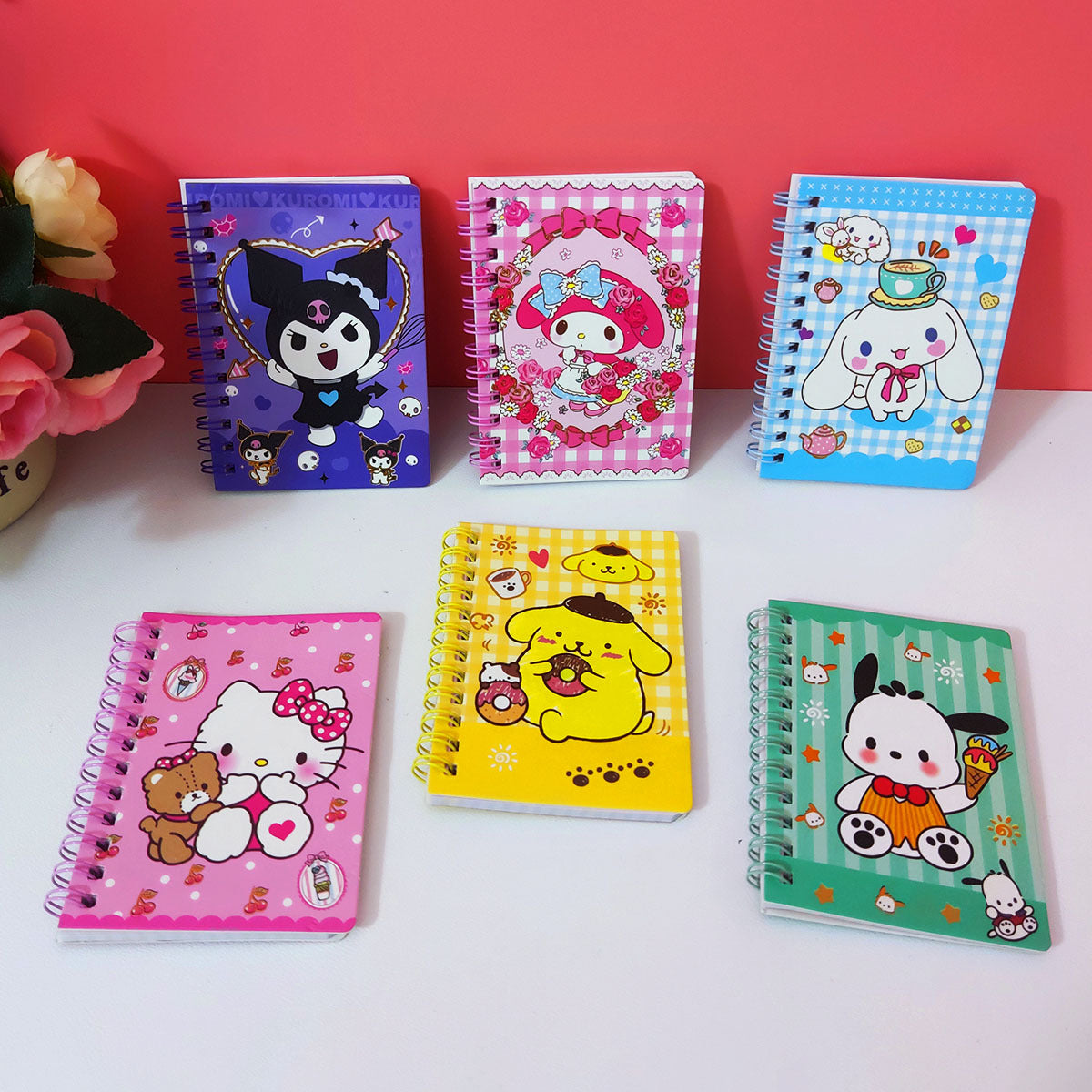 【No.7】Pocket Mini Spiral notebooks cartoon