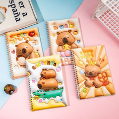 【No.18】:A5 Spiral notebooks White Pages (Approx. 8.3 × 5.7 in)