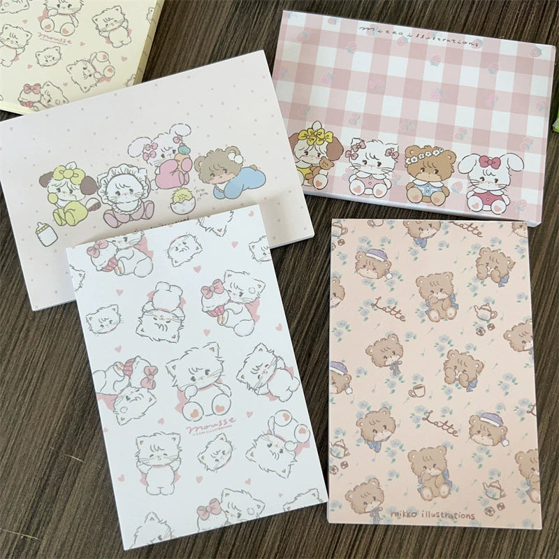 【No.1】:A7 Small Notepad Memo Pad Ideal for Writing（8*12cm）50sheets