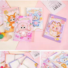 【No.18】:A5 Spiral notebooks White Pages (Approx. 8.3 × 5.7 in)