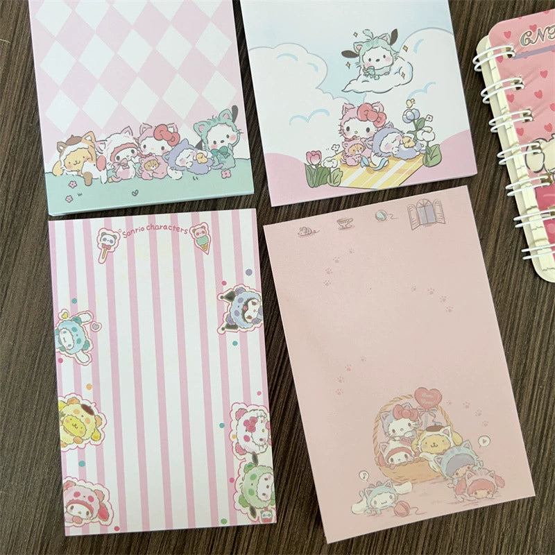 【No.1】:A7 Small Notepad Memo Pad Ideal for Writing（8*12cm）50sheets